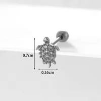 Ear Cartilage Rings & Studs Geometric Copper Plating Artificial Gemstones sku image 1