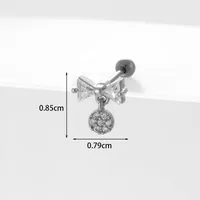 Ear Cartilage Rings & Studs Geometric Copper Plating Artificial Gemstones sku image 16
