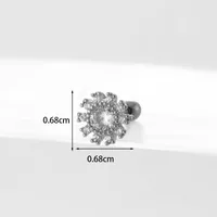Ear Cartilage Rings & Studs Geometric Copper Plating Artificial Gemstones sku image 6