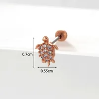 Ear Cartilage Rings & Studs Geometric Copper Plating Artificial Gemstones sku image 12