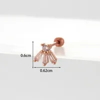 Ear Cartilage Rings & Studs Geometric Copper Plating Artificial Gemstones sku image 14