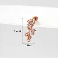 Ear Cartilage Rings & Studs Geometric Copper Plating Artificial Gemstones sku image 22
