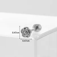 Ear Cartilage Rings & Studs Fashion Geometric Copper Plating Artificial Gemstones sku image 2