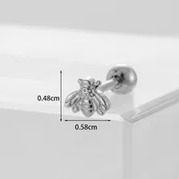 Ear Cartilage Rings & Studs Fashion Geometric Copper Plating Artificial Gemstones sku image 3