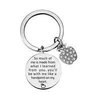 Teacher's Day Graduation Gift Stainless Steel Keychain sku image 5