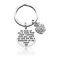 Teacher's Day Graduation Gift Stainless Steel Keychain sku image 7