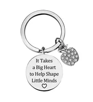 Teacher's Day Graduation Gift Stainless Steel Keychain sku image 4