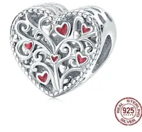 1 Piece 925 Sterling Silver Rhinestones Heart Shape Jewelry Accessories sku image 1
