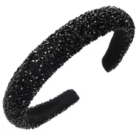 Women's Elegant Simple Style Classic Style Color Block Arylic Sponge Inlay Rhinestones Hair Band main image 7