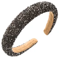 Women's Elegant Simple Style Classic Style Color Block Arylic Sponge Inlay Rhinestones Hair Band main image 6