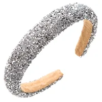 Women's Elegant Simple Style Classic Style Color Block Arylic Sponge Inlay Rhinestones Hair Band main image 2