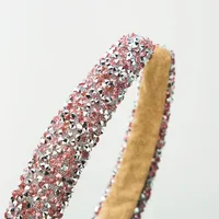 Women's Elegant Simple Style Classic Style Color Block Arylic Sponge Inlay Rhinestones Hair Band main image 8