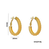 1 Pair Casual Elegant Lady C Shape Geometric Plating Stainless Steel 18k Gold Plated Ear Studs sku image 19