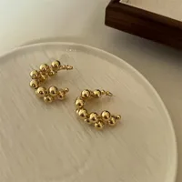 1 Pair Ig Style French Style Commute C Shape Plating Copper Gold Plated Silver Plated Earrings main image 3