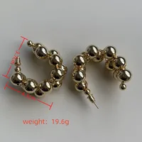 1 Pair Ig Style French Style Commute C Shape Plating Copper Gold Plated Silver Plated Earrings main image 2