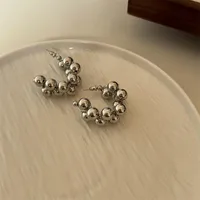 1 Pair Ig Style French Style Commute C Shape Plating Copper Gold Plated Silver Plated Earrings main image 4