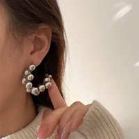 1 Pair Ig Style French Style Commute C Shape Plating Copper Gold Plated Silver Plated Earrings main image 7