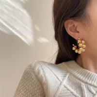 1 Pair Ig Style French Style Commute C Shape Plating Copper Gold Plated Silver Plated Earrings main image 5