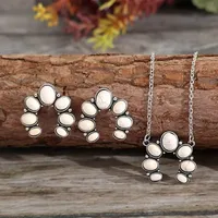 Simple Style Classic Style Color Block Gold Plated Turquoise Alloy Wholesale Jewelry Set main image 1