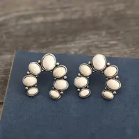 Simple Style Classic Style Color Block Gold Plated Turquoise Alloy Wholesale Jewelry Set main image 3
