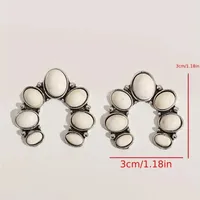 Simple Style Classic Style Color Block Gold Plated Turquoise Alloy Wholesale Jewelry Set main image 4