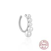 1 Piece 925 Sterling Silver Solid Color Earrings main image 3