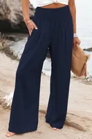 Spot!  Europe And The United States In Spring And Summer   Casual Wide Leg Cotton And Linen Explosions Loose Pants Women main image 4