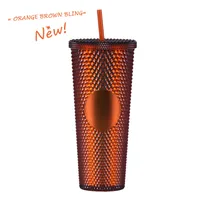 Double-layer Plastic Straw Cup Large Capacity Creative 710ml Cup Portable Cup sku image 61