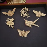 Retro Geometric Alloy Plating Unisex Brooches main image 1