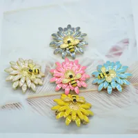 Fashion Flower Alloy Enamel Women's Brooches main image 3