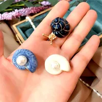 Fashion Snails Alloy Inlay Pearl Women's Brooches main image 5