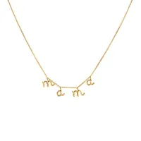 925 Sterling Silver Cable Chain Plating Letter Necklace main image 4