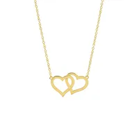 925 Sterling Silver Cable Chain Plating Heart Shape Pendant Necklace main image 2