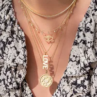 925 Sterling Silver Cable Chain Plating Heart Shape Pendant Necklace main image 5