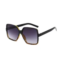 Retro Gradient Color Leopard Ac Square Full Frame Women's Sunglasses sku image 2