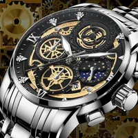 Business Star Double Side Snaps Quartz Men's Watches main image 2