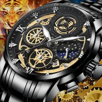 Business Star Double Side Snaps Quartz Men's Watches main image 4