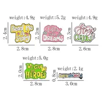 Simple Style Letter Alloy Stoving Varnish Unisex Brooches main image 2