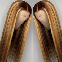 Women's Fashion Light Brown Weekend Party Street High Temperature Wire Centre Parting Long Straight Hair Wigs main image 5