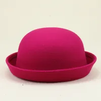 Unisex Simple Style Solid Color Eaveless Fedora Hat sku image 7