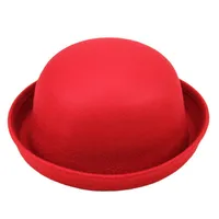 Unisex Simple Style Solid Color Eaveless Fedora Hat main image 1