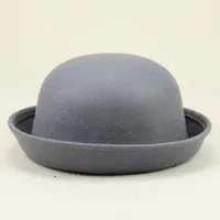 Unisex Simple Style Solid Color Eaveless Fedora Hat sku image 5