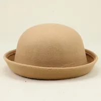 Unisex Simple Style Solid Color Eaveless Fedora Hat sku image 10