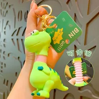 Cartoon Style Dinosaur Pvc Unisex Bag Pendant Keychain main image 3