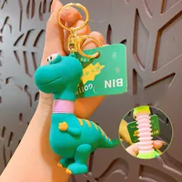 Cartoon Style Dinosaur Pvc Unisex Bag Pendant Keychain sku image 4