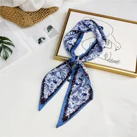 Unisex Sweet Polka Dots Polyester Printing Silk Scarves sku image 16