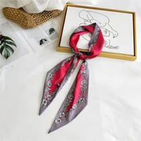 Unisex Sweet Polka Dots Polyester Printing Silk Scarves sku image 4