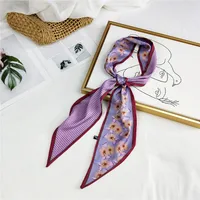 Unisex Sweet Polka Dots Polyester Printing Silk Scarves sku image 28