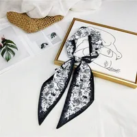 Unisex Sweet Polka Dots Polyester Printing Silk Scarves sku image 18