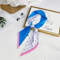 Unisex Sweet Polka Dots Polyester Printing Silk Scarves sku image 22